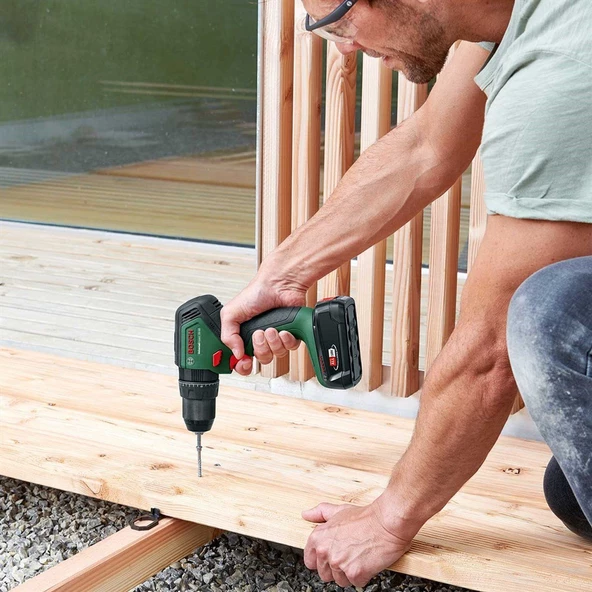 Bosch UniversalImpact 18V Akülü Darbeli Matkap (1,5Ah, Çift Akü) SBX + 241 Aksesuar Setli - 06039D4103 - 4