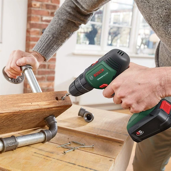Bosch UniversalImpact 18V Akülü Matkap + SystemBox (1,5Ah, Çift Akü) - 06039D4107 - 4