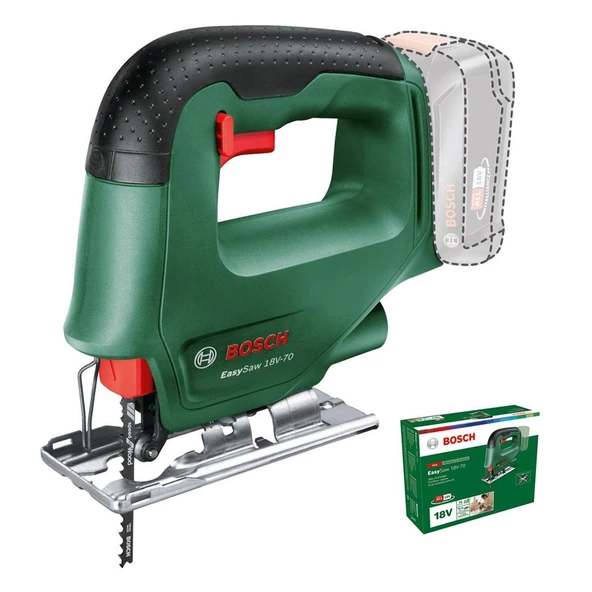Bosch EasySaw 18V-70 Akülü Dekupaj Testeresi Aküsüz (Solo) - 0603012000