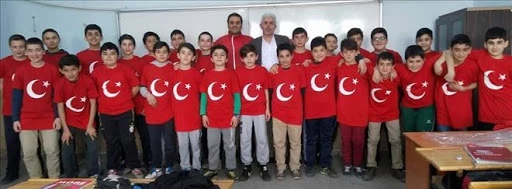 Çocuklar İçin Türk Bayraklı Tişört 2 Yaş 12 Yaş Arası Türk Bayrağı Unisex - 5