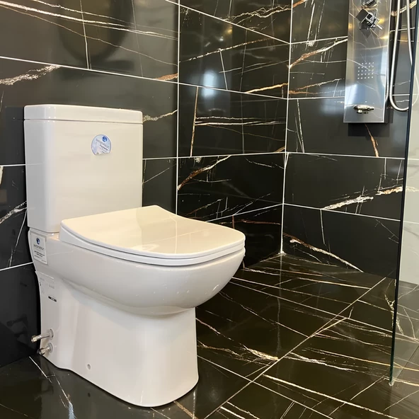 Seramiksan Petite A101101H Kanalsız Duvara Sıfır Klozet + Yavaş Kapak