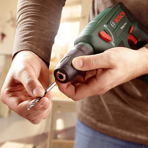 BOSCH UNEO Maxx 18 V (2,5 Ah Çift Akü) Akülü Kırıcı / Delici - 0603952327 - 2