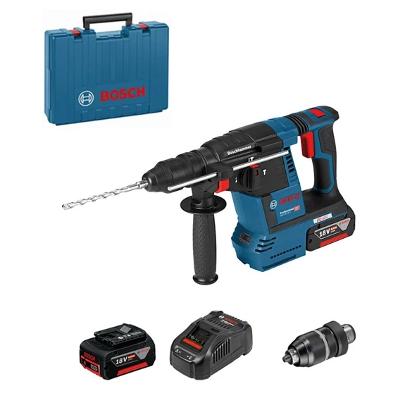 Bosch Professional Gbh 18V-26F Akülü Çift Akülü 6.0Ah Kırıcı Delici -0611910003