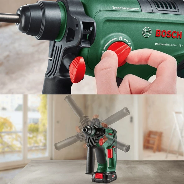 Bosch Universalhammer 18v Akülü Kırıcı Delici (SOLO - Aküsüz) - 06039D6000 - 3