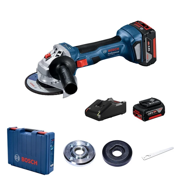 Bosch Professional GWS 180 LI Akülü Taşlama Çift Akülü 4 Ah 125mm - 06019h9021