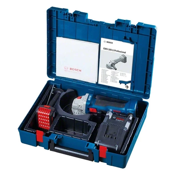 Bosch Professional Gws 180-Li Avuç Taşlama (Tek Akülü) 1*4.0 Ah 125 Mm 06019h9025 - 2