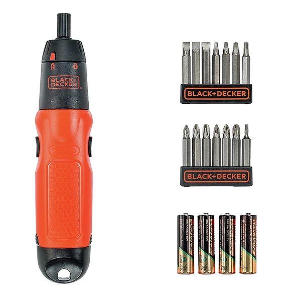 Black Decker 19 Parça Pilli Tornavida Seti A7073-XJ