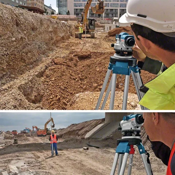 BOSCH Professional GOL 32 D + BT 160 + GR500 Optik Nivelman (Hizalama) (120 MT) - 0601068502 - 3