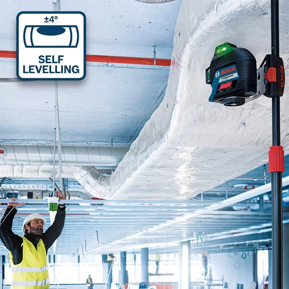 Bosch Professional GLL 3-80 G Profesyonel Çizgi Lazer - 0601063y00 - 2