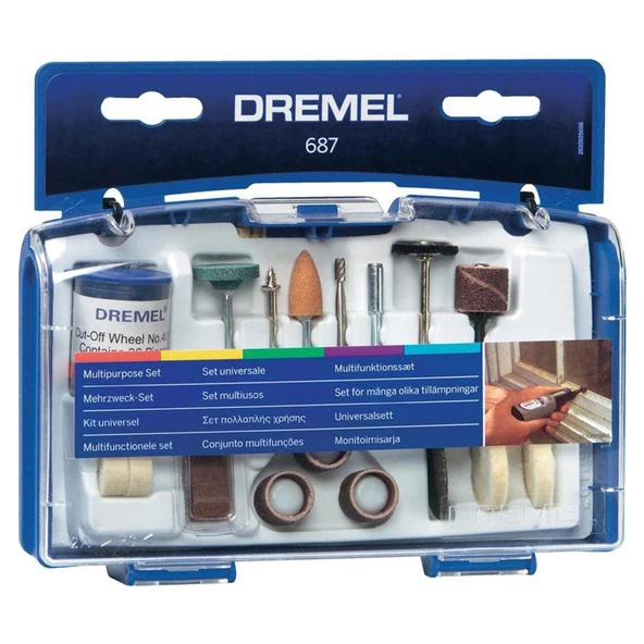 Dremel 687 52 Parça Çok Amaçlı Aksesuar Seti - 26150687Ja