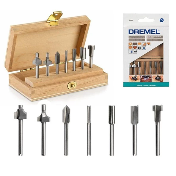 Dremel 660 Çok Amaçlı Freze Uç Seti 7 Parça - 26150660Ja