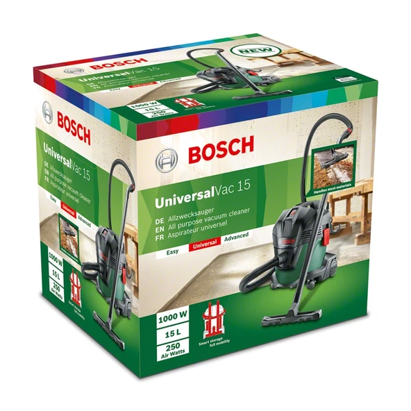 Bosch UniversalVac 15 Islak Kuru Elektrikli Süpürge - 06033D1100 - 2
