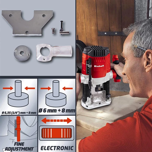 Einhell TC-RO 1155 E 1100 W Elektrikli El Frezesi - 4350470 - 2