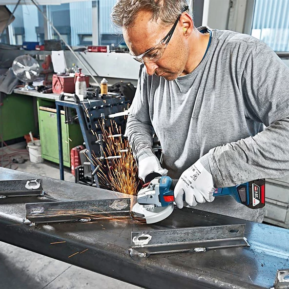 Bosch Professional GWS 18V-10 Taşlama ( 2x5.0Ah L-Boxx 125 mm ) - 06019j4004 - 8