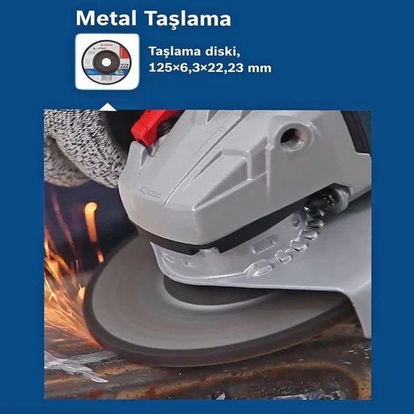 Bosch Professional GWS 18V-10 Taşlama ( 2x5.0Ah L-Boxx 125 mm ) - 06019j4004 - 6