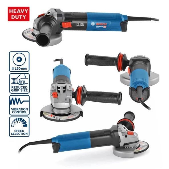 Bosch Professional GWS 17-150 S Avuç Taşlama - 06017D0600 - 3