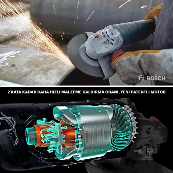 Bosch Professional GWS 24-180 JZ Büyük Spıral Taşlama - 06018C2301 - 3