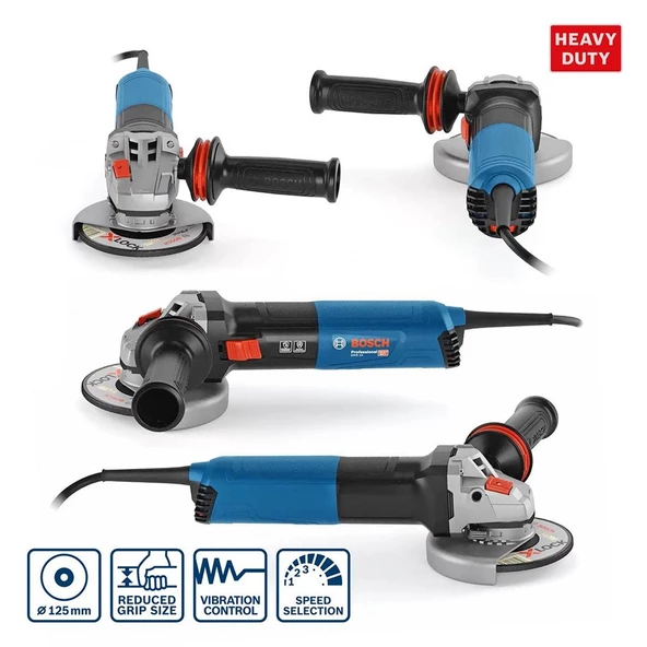 Bosch Professional GWS 14-125 S Taşlama Makinesi - 06017D0100 - 3