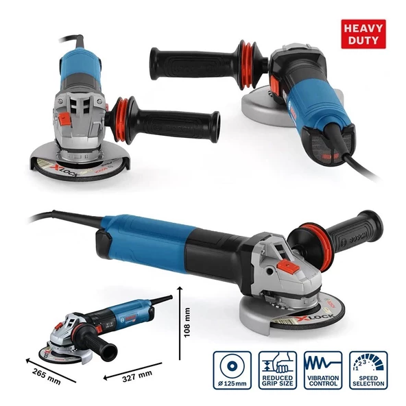 Bosch Professional GWS 17-125 S Avuç Taşlama - 06017D0300 - 3