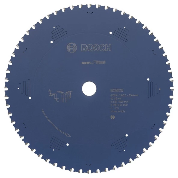 Bosch Expert Serisi Metal Için Daire Testere Bıçağı 305*25,40mm 60Diş - 2608643060
