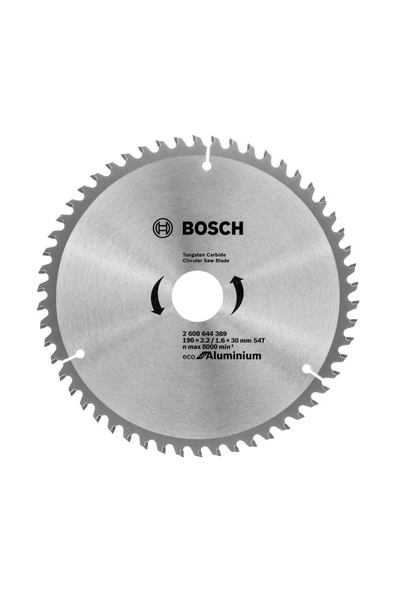 BOSCH Alüminyum Daire Testere Optiline Eco 190*30 54 Diş - 2608644389 - 2
