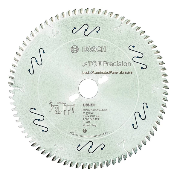 Bosch Laminant Panel Daire Testere 250x30mm 80 Diş - 2608642109