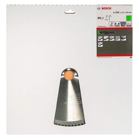 Bosch Optiline Ahşap 305 x 30 Mm 96 Diş Daire Testere Bıçağı - 2608640442 - 2