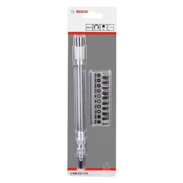 Bosch 10 Parça Vidalama Uzatma Adaptörü 20cm - 2608522376 - 2