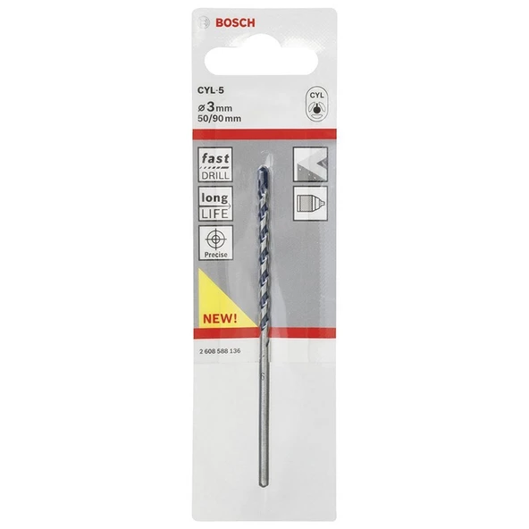 Bosch Cyl-5 Blue Granite Turbo Beton Matkap Ucu 3*90mm - 2608588136 - 2