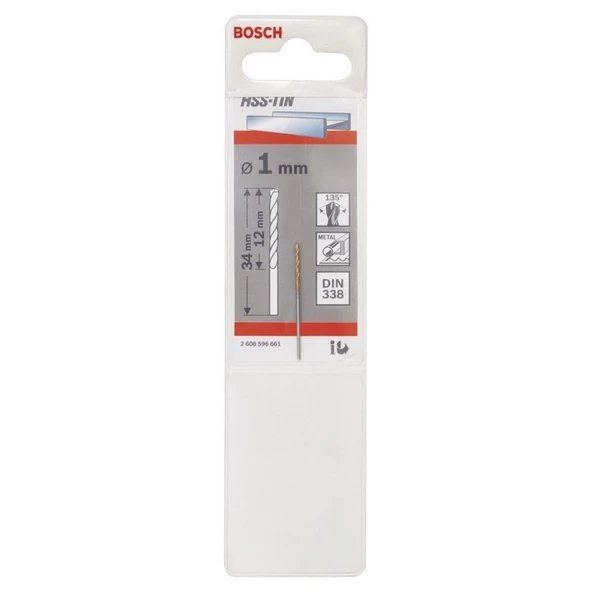 Bosch HSS-TiN 1*34 mm Titnayum Matkap Ucu - 2608596661 - 2