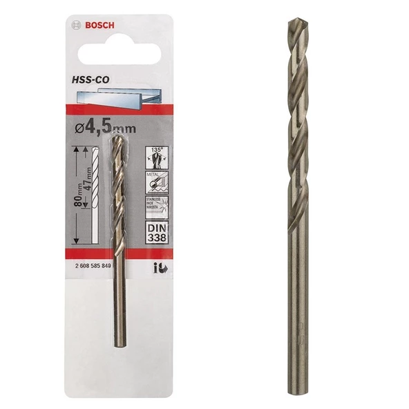 Bosch HSS-Co Metal Matkap Ucu 4,5*80 mm 1'li - 2608585849 - 2