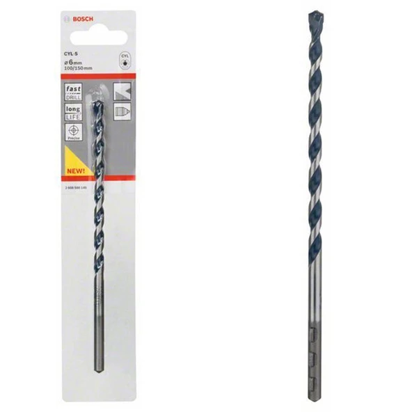 Bosch CYL-5 BlueGT Beton Matkap Ucu 6*150 mm - 2608588145 - 2
