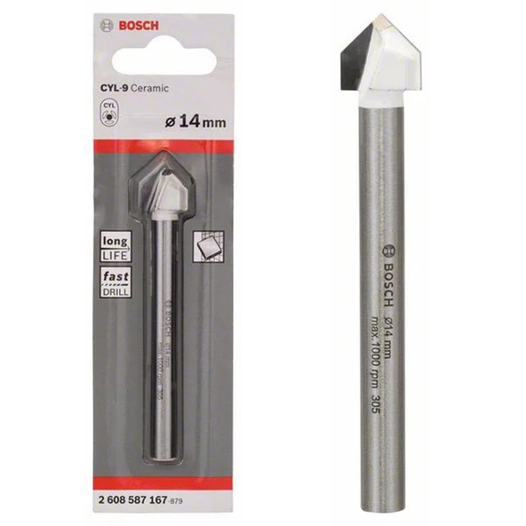 Bosch CYL-9 Seramik Matkap Ucu 14*90 mm - 2608587167 - 2