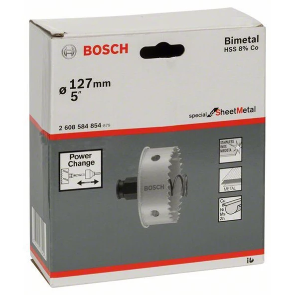 Bosch Metal PC-Plus sSM Delik Açma Testeresi 127 mm - 2608584854 - 2