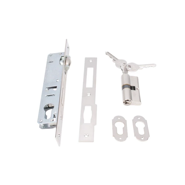 Kale 15520 Alüminyum Makaralı Silindirli Kilit Nikel 15520000002