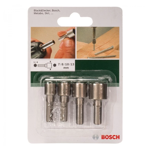 BOSCH 4 Parçalı Lokma Seti 7/8/10/13 Mm - 2609255904