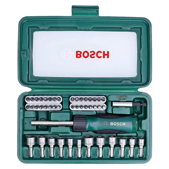 Bosch 46 Parça Cırcır Tornavidalı Vidalama ve Lokma Uçlu Aksesuar Seti - 2607019504 - 3