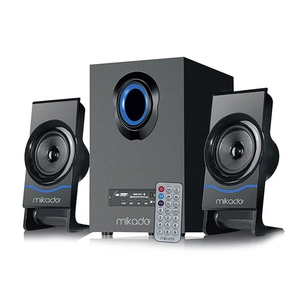 Mikado MD-1700BT 2+1 Siyah Usb+SD+Fm Destekli Multimedia Bluetooth Speaker 28996