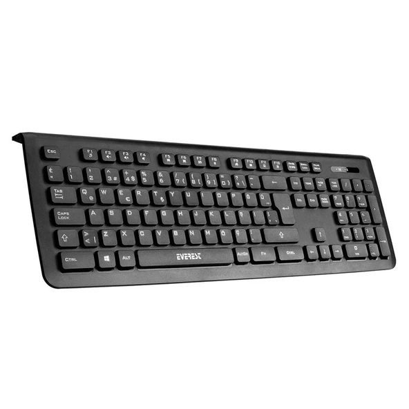 Everest Presty Km-62 Siyah Kablosuz Q Multimedia Klavye + Mouse Set - 28888 - 2
