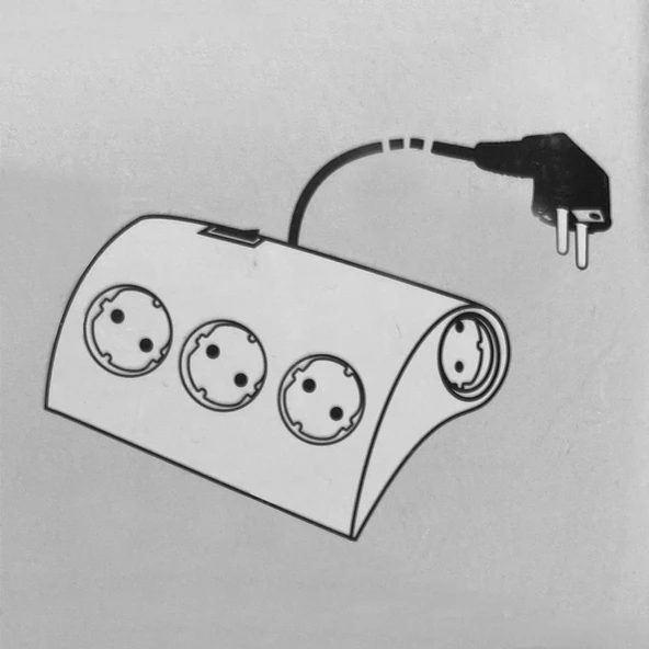 S-Link SPG9-5-15 Akım Koruma ve 2 Adet 2.1A Usb Şarj Soketli Beşli Masaüstü Grup Priz - 18813 - 3