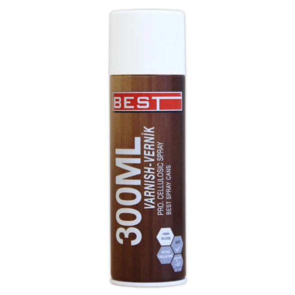 Best Selülozik Vernik Parlak Renksiz 300 Ml