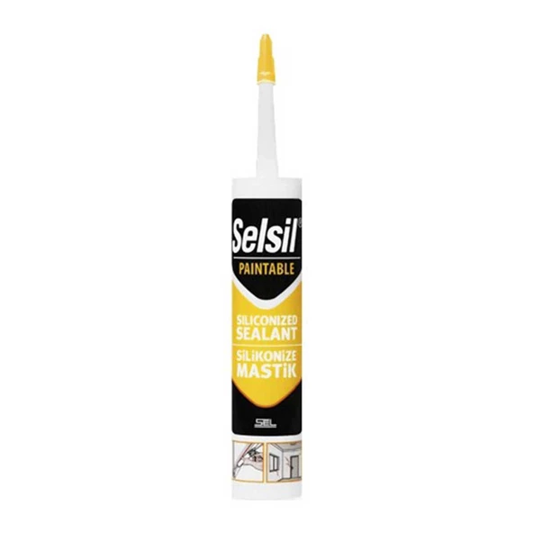 Selsil Silikonize Mastik 500gr Beyaz