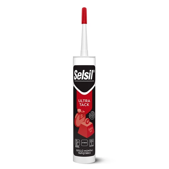 Selsil Usta Serisi Hybrıd Ultratack Sealant Silikon Beyaz 290ml