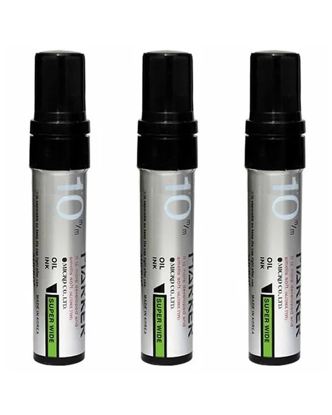 Micro Markör Kalem Siyah 3lü 10MM