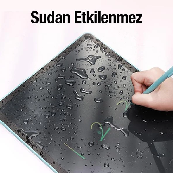 Polham 8.5 İnch Su Geçirmez Çocuklar İçin Kalemli Çizim Ve Yazı Tableti, LCD Ekranlı, Ultra İnce Tablet - 8