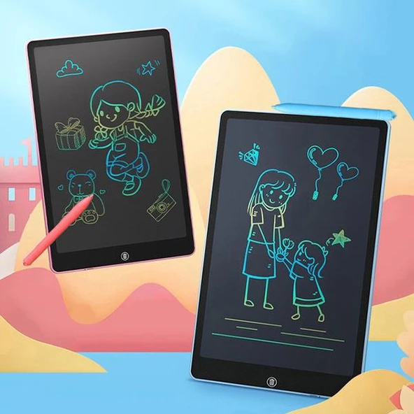 Polham 8.5 İnch Su Geçirmez Çocuklar İçin Kalemli Çizim Ve Yazı Tableti, LCD Ekranlı, Ultra İnce Tablet - 7