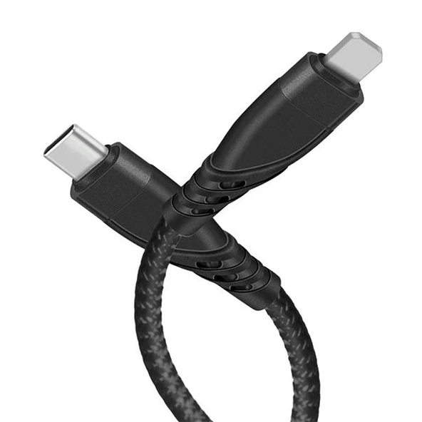 Polham 1 Metre 27W Ultra Hızlı Type-C To İPhone Lightning Şarj ve Data Kablosu, Süper Dayanıklı Kablo