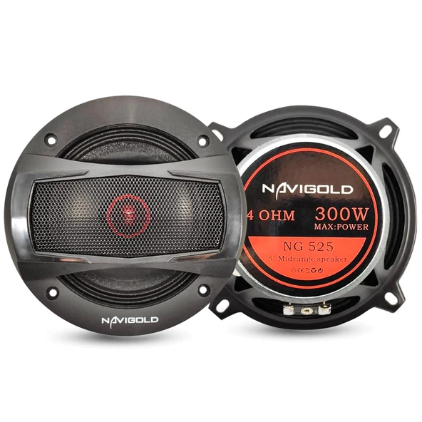 Oto Mıdrange 13Cm 300W 2 Adet Navıgold Ng-525