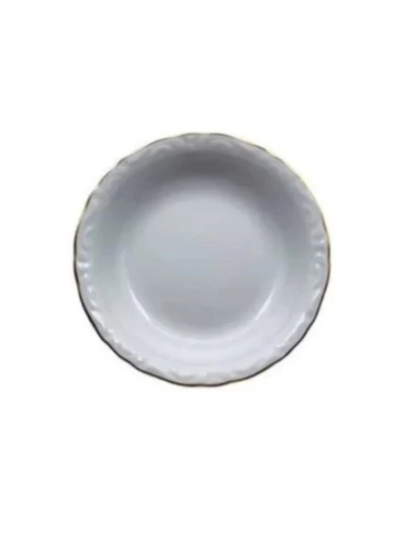 Porland A26037 Jade Gold Kenarlı Çukur Tabak 14 Cm 6 Lı