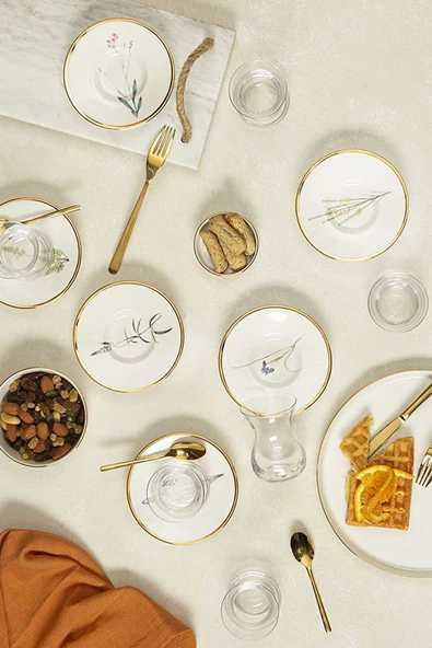 Porland Botanical Çay Bardak Takımı 12 Parça 04ALM008019